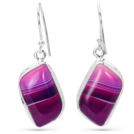 Cercei argint cu agat violet Vis de Lavanda [0]