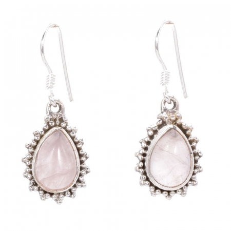 Cercei argint cu cuart roz Lacrima Zorilor [0]