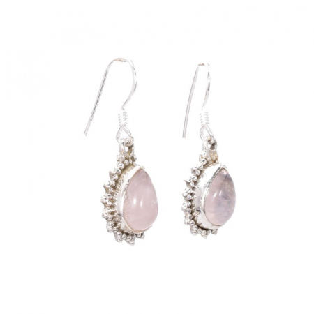 Cercei argint cu cuart roz Lacrima Zorilor [3]