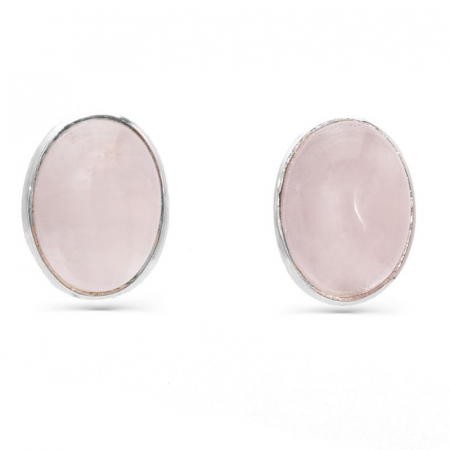 Cercei argint cu cuart roz mici [0]