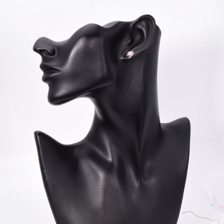 Cercei argint cu cuart roz Micile Comori [1]