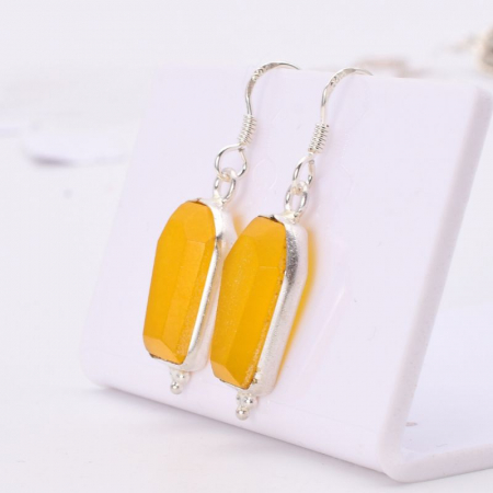 Cercei argint cu jad galben Elixirul Soarelui [2]