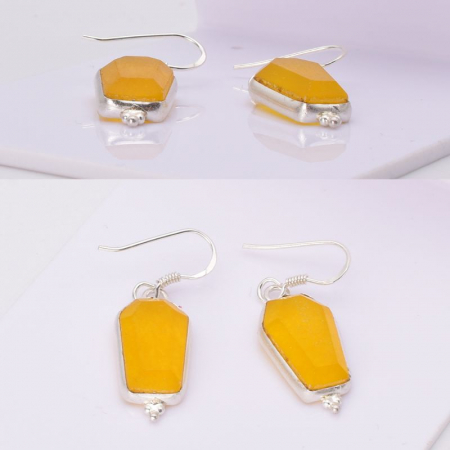 Cercei argint cu jad galben Elixirul Soarelui [3]