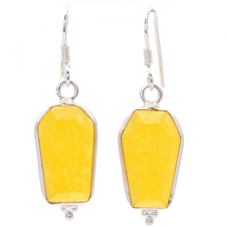 Cercei argint cu jad galben Elixirul Soarelui [0]