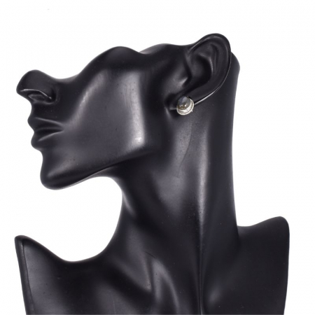 Cercei argint cu labradorit, model funie rasucita [2]