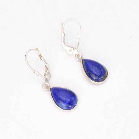 Cercei argint cu lapis lazuli, tortita leverback [2]