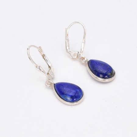 Cercei argint cu lapis lazuli, tortita leverback [3]