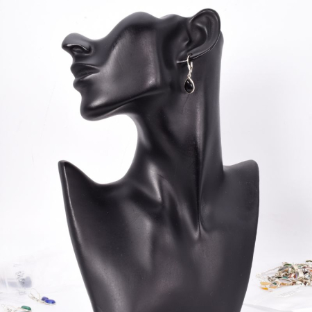 Cercei argint cu onix, tortita leverback [1]