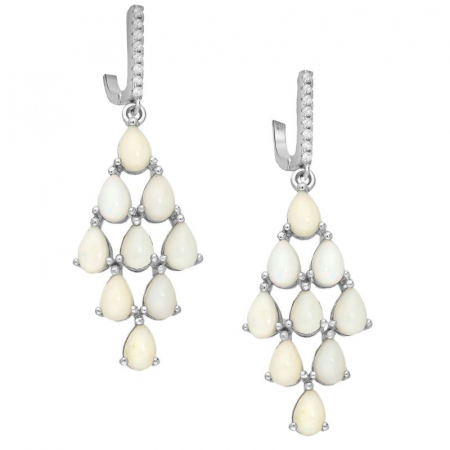 Cercei argint cu opal etiopian romburi Opal Royal [0]