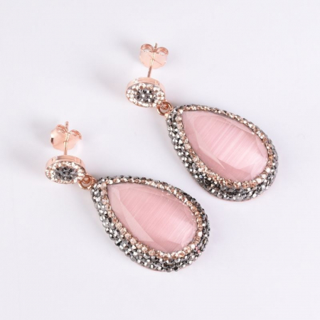 cercei-argint-cu-pietre-cuart-roz-hematit-cz [4]
