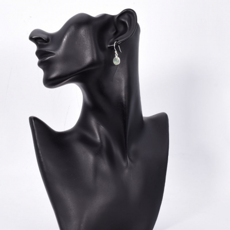 Cercei argint cu prehnit Gradina Zen [1]