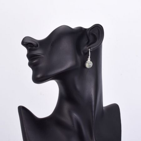 Cercei argint prehnit [2]