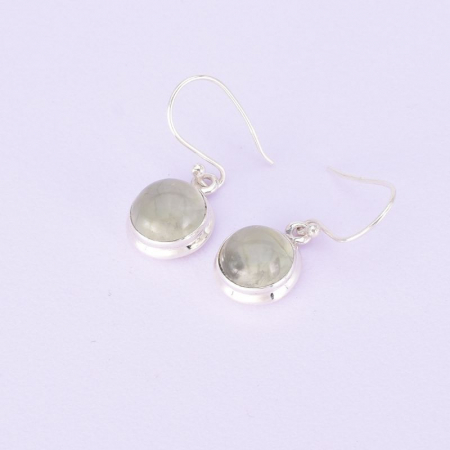 Cercei argint prehnit [3]