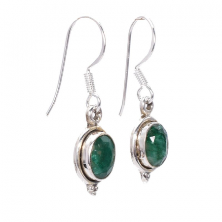 Cercei argint cu smarald natural Rasarit de Smarald [3]