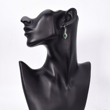 Cercei argint cu smarald natural Rasarit de Smarald [1]