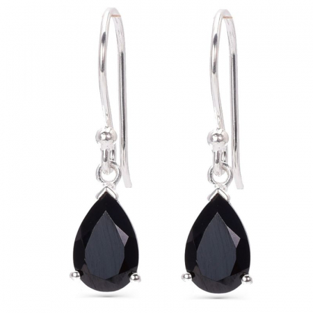 Cercei argint cu spinel negru Luxury [0]