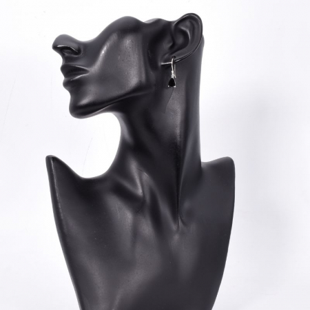 Cercei argint cu spinel negru Luxury [1]