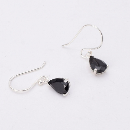 Cercei argint cu spinel negru Luxury [3]