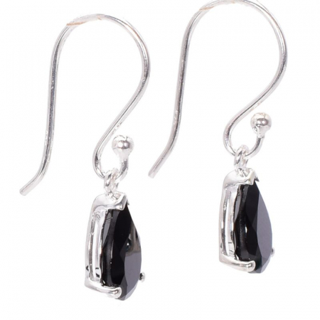 Cercei argint cu spinel negru Luxury [2]