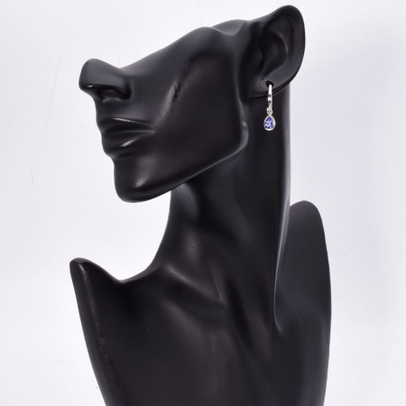 Cercei argint cu tortita si pietre tanzanit natural [1]