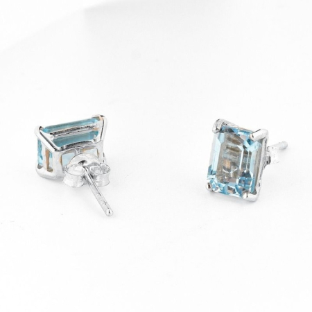 Cercei cu topaz dreptunghiular din argint [1]