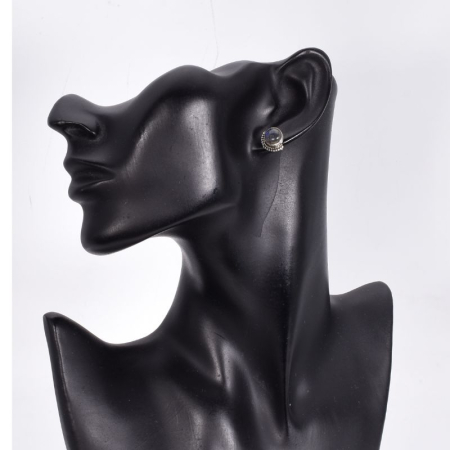 Cercei de argint cu labradorit Evantai [1]