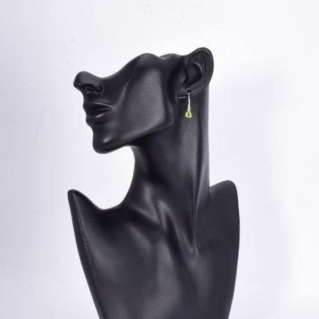 Cercei din argint lungi cu peridot natural [2]