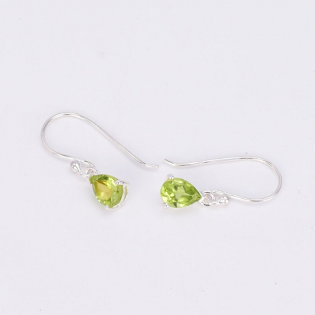 Cercei din argint lungi cu peridot natural [3]
