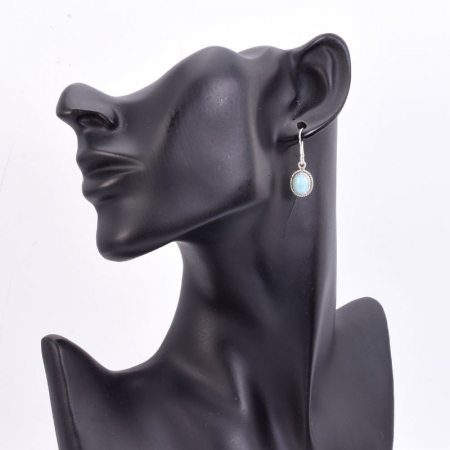 Cercei lungi de argint larimar [2]