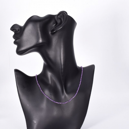 Colier argint ametist 2.5 mm, lungime 45 cm [1]