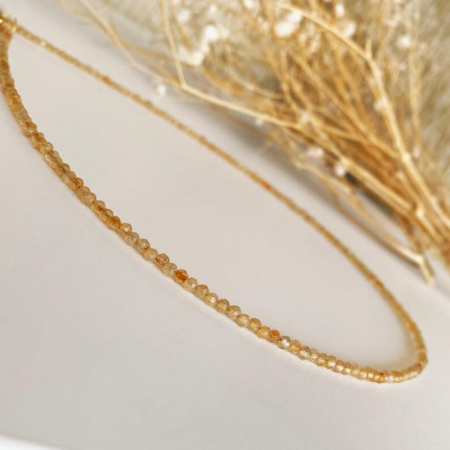 Colier argint citrin 2.2 mm, lungime 45 cm [1]