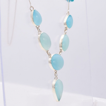 Colier argint cu calcedonia Bolta Cereasca [6]