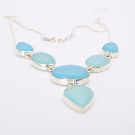 Colier argint cu calcedonia Bolta Cereasca [2]