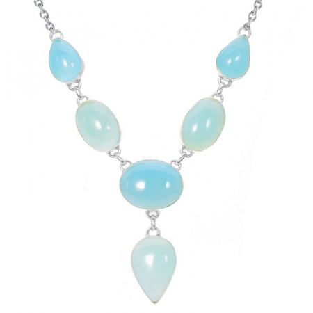 Colier argint cu calcedonia Bolta Cereasca [0]