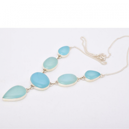 Colier argint cu calcedonia Bolta Cereasca [3]