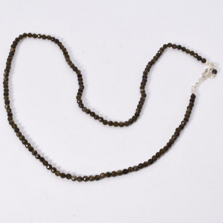 Colier argint cu turmalina verde 3,5 mm [4]