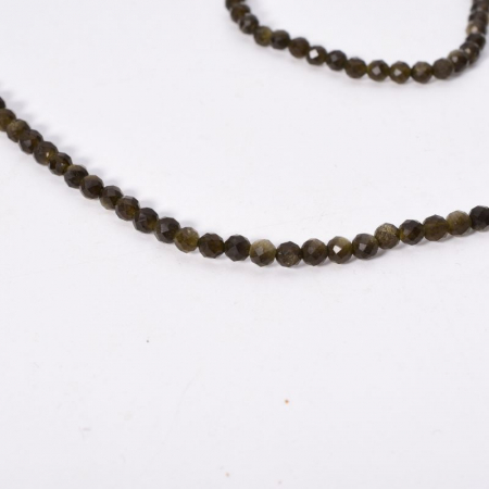 Colier argint cu turmalina verde 3,5 mm [3]