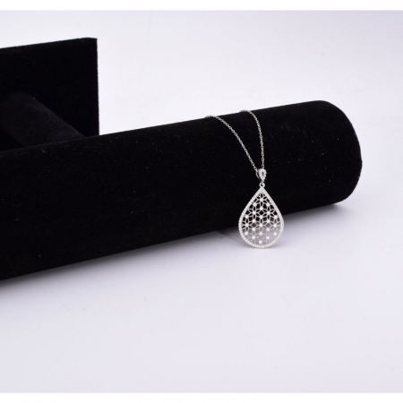 Colier argint Floarea Vietii CZ - pandantiv, lantisor 41 cm [2]