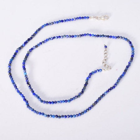 Colier argint lapis lazuli 2.5 mm [2]