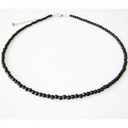 Colier argint onix negru 2.5 mm, lungime 45 cm