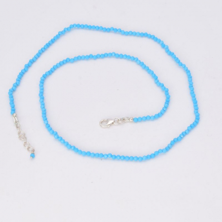 Colier argint - pietre turcoaz 2,5 mm [4]