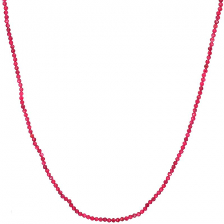 Colier argint rubin 2.5 mm, lungime 45 cm [0]