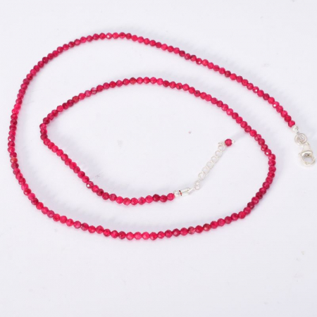 Colier argint rubin 2.5 mm, lungime 45 cm [1]