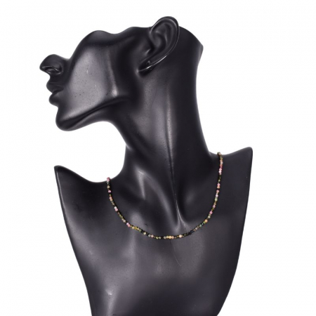 Colier argint turmalina 2.5 mm, lungime 45 cm [1]