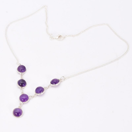 Colier cu ametist din argint Soaptele Amurgului [2]