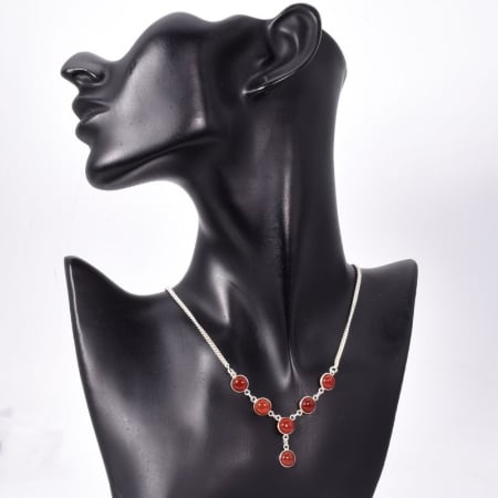 Colier cu carneol din argint Energie de Foc [1]