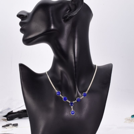 Colier cu lapis lazuli din argint Soaptele Stelelor [1]