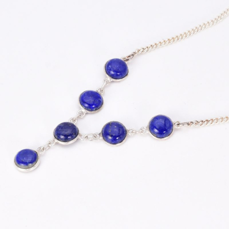 Colier cu lapis lazuli din argint Soaptele Stelelor [2]