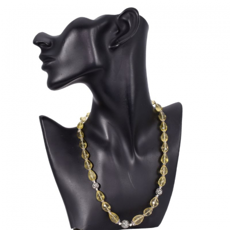 Colier cu lemon cuart si ornamente din argint [1]