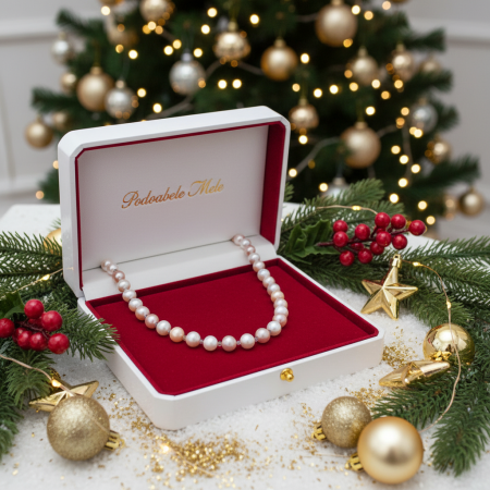 Colier cu perle de cultura, turmaline colorate si inchizatoare argint [1]